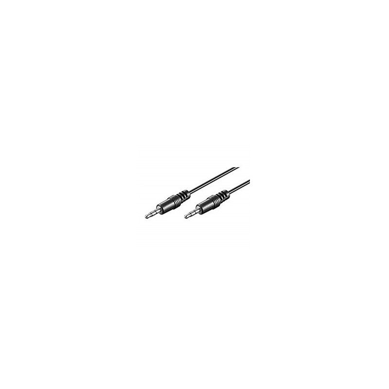 Cable audio ewent jack 3.5 macho macho 1.5 metros negro