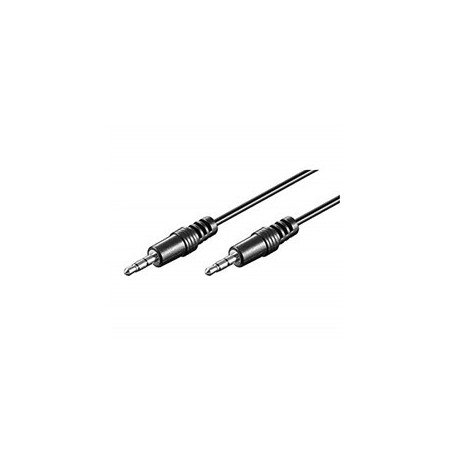 Cable audio ewent jack 3.5 macho macho 1.5 metros negro