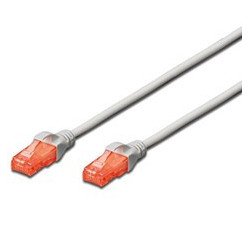 Cable red ewent latiguillo utp cat6 rj45 2m gris