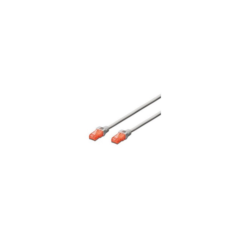 Cable red ewent latiguillo utp cat6 rj45 2m gris
