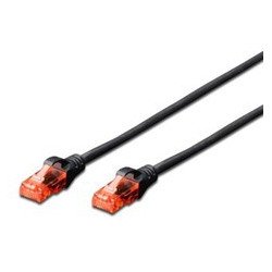 Cable red ewent latiguillo rj45 utp cat6 2m negro