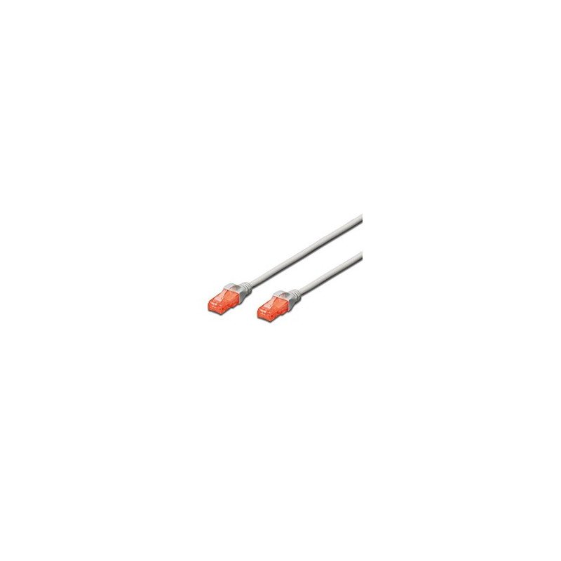 Cable red ewent latiguillo rj45 utp cat6 5m gris
