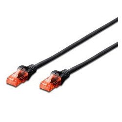 Cable red ewent latiguillo rj45 utp cat6 5m negro