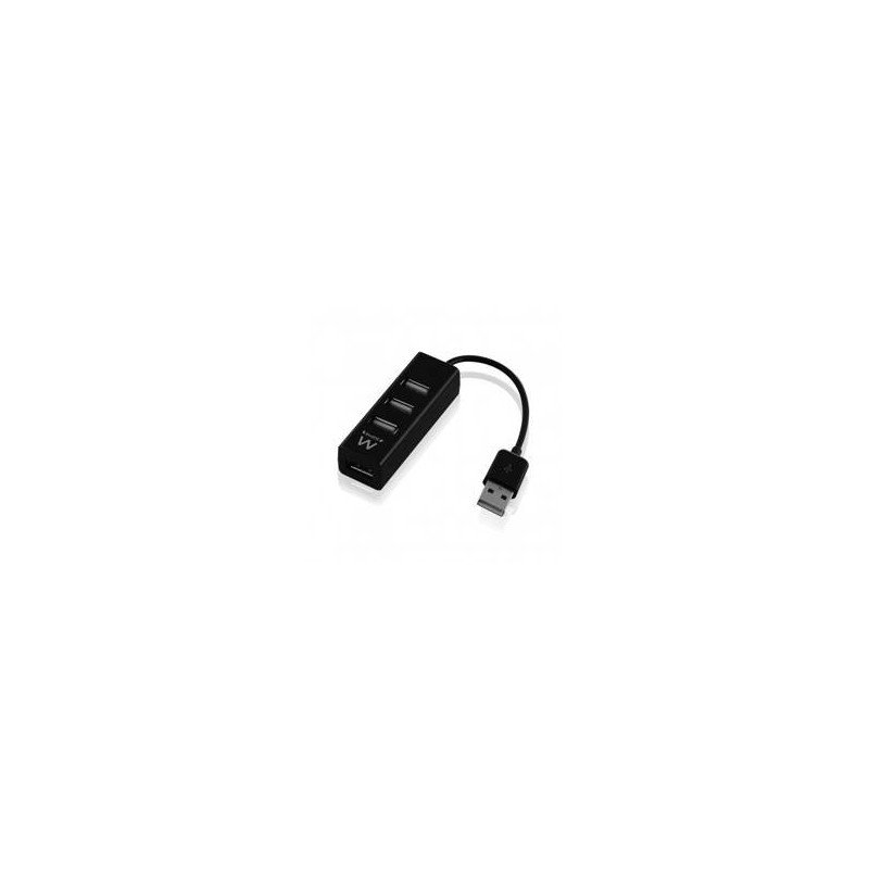 Hub usb ewent 4 puertos - usb 2.0 - negro