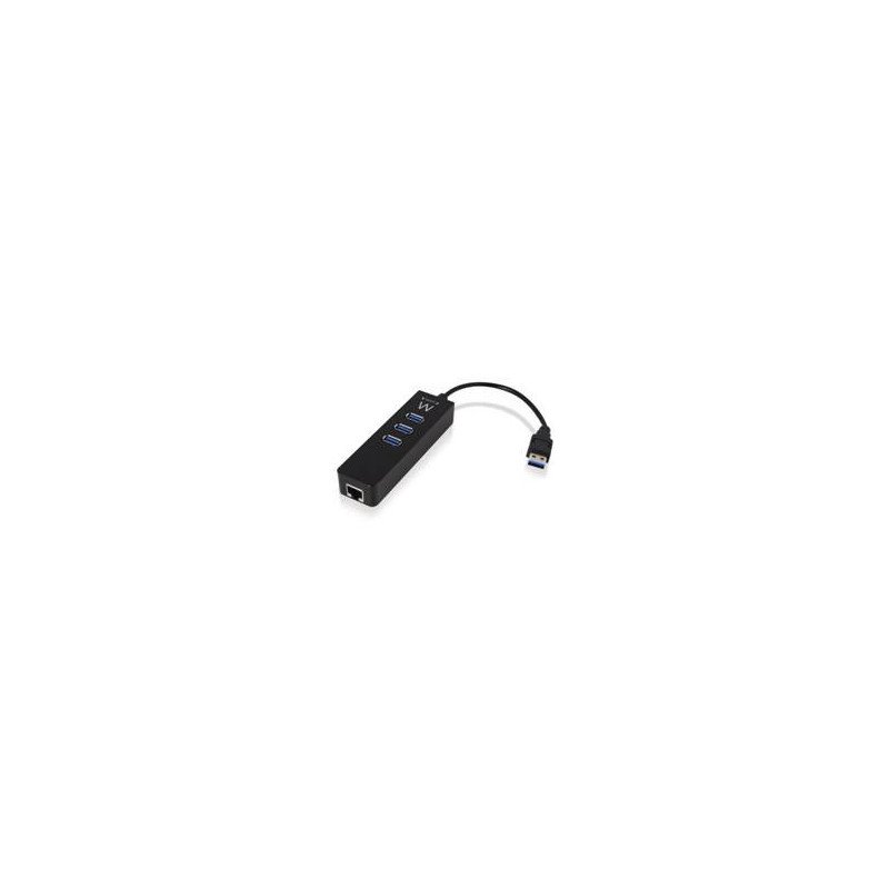 Hub usb ewent 3 puertos + 1 puerto gigabit lan - usb 3.1 gen 1