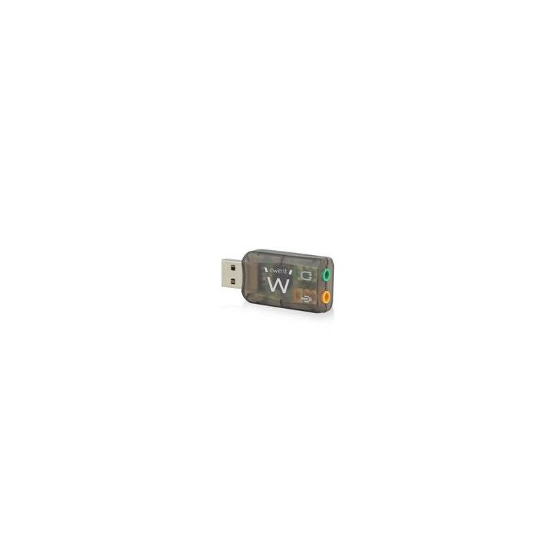Adaptador de audio ewent sonido virtual 3d 5.1 - usb 2.0