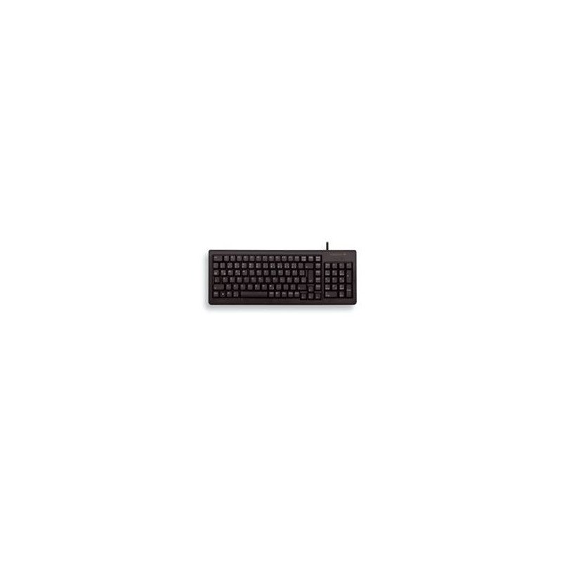 Teclado cherry slim reducida pad numerico usb negro