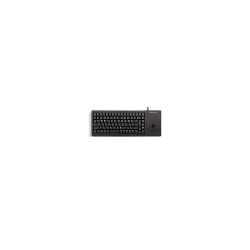 Teclado cherry xs trackball raton integrado compacto usb negro