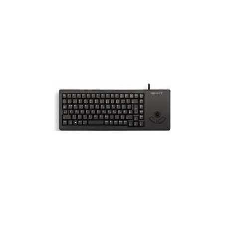 Teclado cherry xs trackball raton integrado compacto usb negro