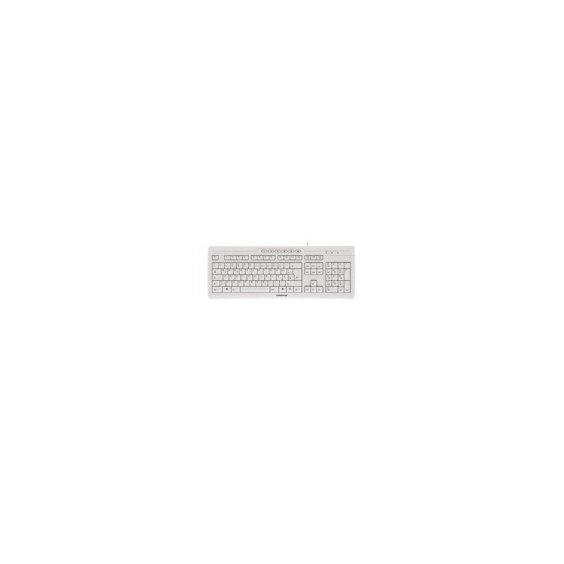 Teclado cherry stream 3.0 usb ultraplano blanco