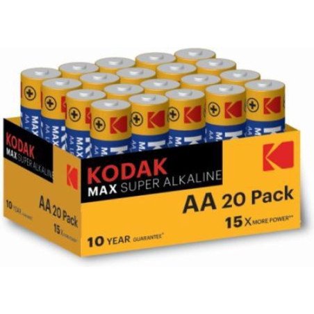 Blister pilas kodak alcalina max aa lr6 blister 20 pilas