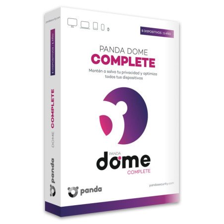 Antivirus panda dome complete 5 dispositivos 1 ano caja