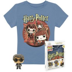 Pop & tee harry potter funko + camiseta trio talla xl de nino
