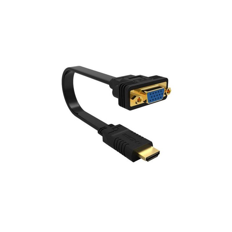 Cable adaptador ewent hdmi a vga 20cm - macho - hembra