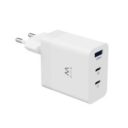 Cargador rapido ewent ew1323 65w 2 x usb tipo c 1 x usb tipo a
