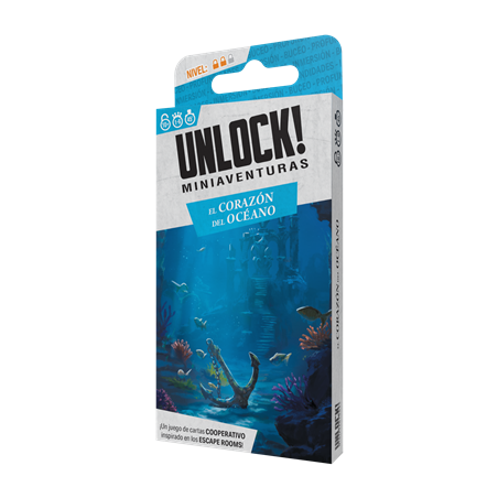 Juego de mesa unlock mini el corazon del oceano