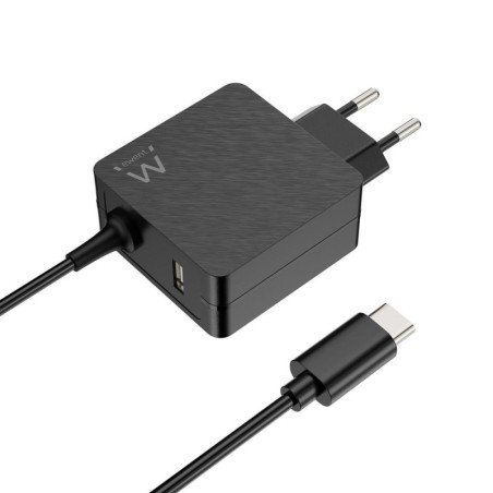 Cargador de pared usb tipo c ewent ew3979 1 x usb tipo a 45w pd power delivery