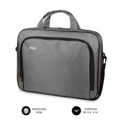 Maletin subblim oxford para portatil 15.4 pulgadas - 16 pulgadas gris