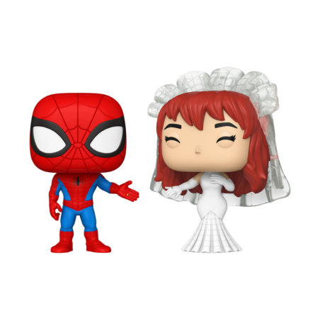 Funko pop marvel superhero couples spider - man & mary jane