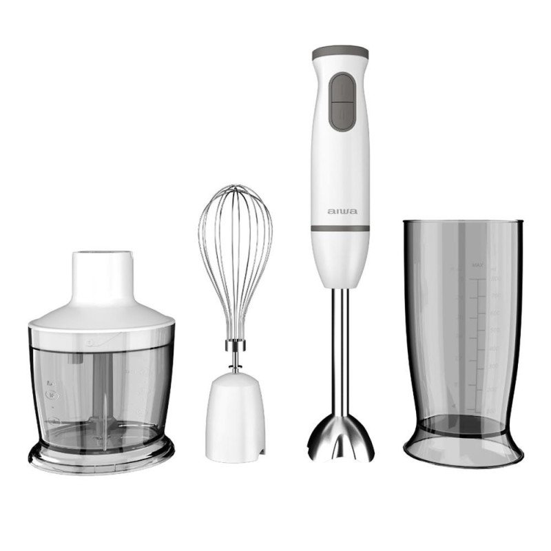 Batidora de mano aiwa kenkiri 800 plus 600w + vaso 500ml