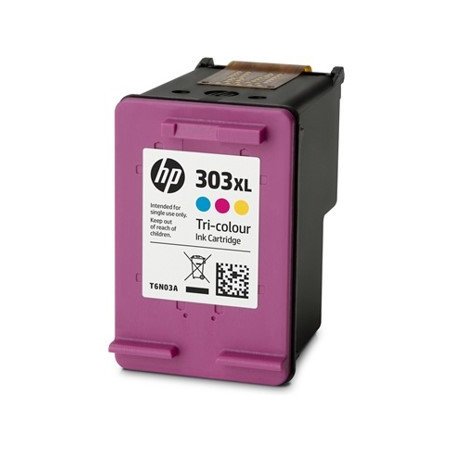 Cartucho tinta hp original 303xl t6n03ae tricolor cian magenta amarillo