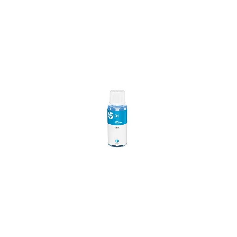 Botella tinta hp 31 cian 70ml 8000 paginas
