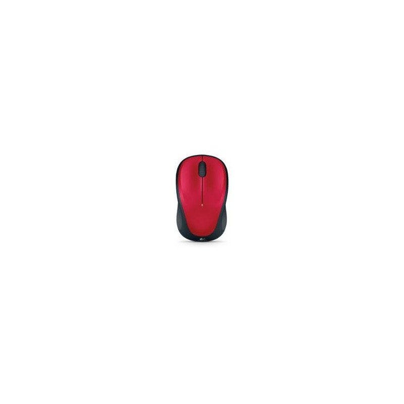 Mouse raton logitech m235 optico wireless inalambrico rojo