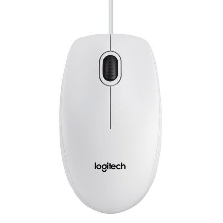 Mouse raton logitech b100 optico usb 2.0 blanco