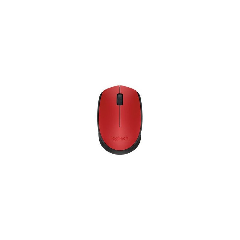 Mouse raton logitech m171 optico wireless inalambrico rojo