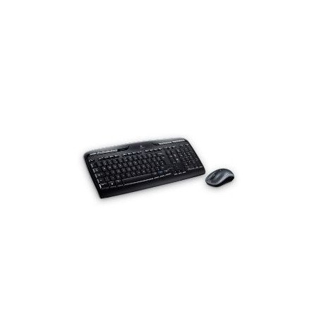 Teclado + mouse logitech mk330 wireless inalambrico usb 2.0 negro 2.4ghz