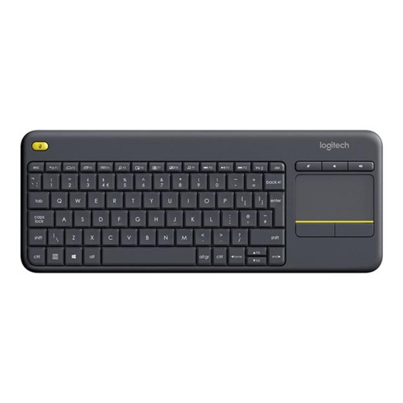 Teclado logitech k400 plus touch keyboard negro wireless inalambrico