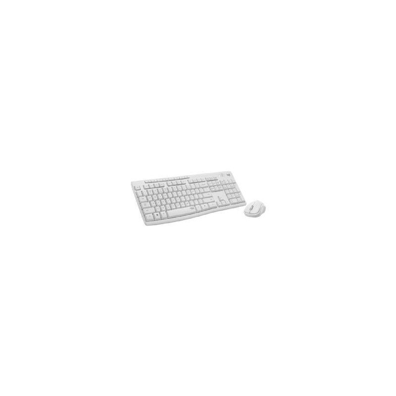 Teclado + mouse logitech mk295 silent blanco wireless inalambrico