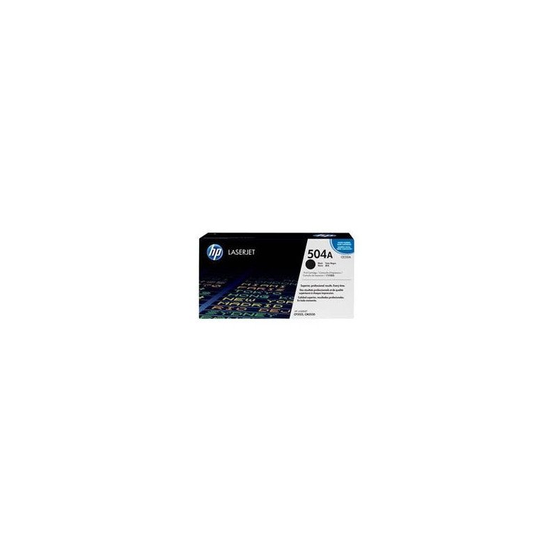 Toner hp 504a ce250a negro 5000 paginas cm3530 - cp3525