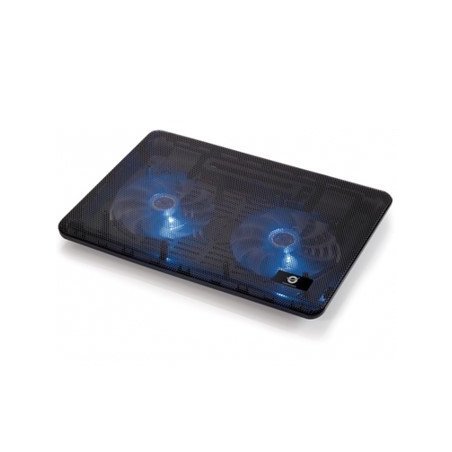 Soporte - base de refrigeracion conceptronic para portatiles hasta 15.6 pulgadas 2 ventiladores 125mm