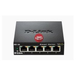 Switch d - link 5 ptos 10 - 100 - 1000 gigabyte metal