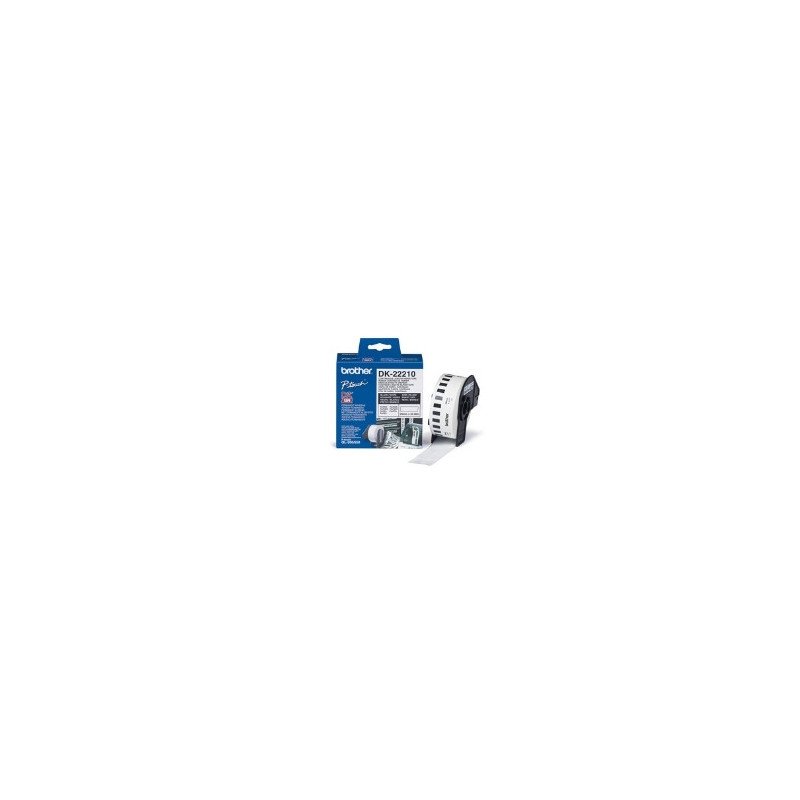 Etiquetas cinta continua brother blanca dk22210 29mmx30.48 ql - 1050 - ql - 1050n ql - 1060n ql - 500 ql - 500a - ql - 550 - ql