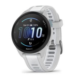 Smartwatch garmin forerunner 165 43mm blanco music - reloj inteligente para correr con gps - pantalla tactil amoled - metricas o