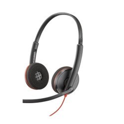 Auriculares poly blackwire 3220 estereo usb - c + adaptador usb - c - a (bulk)