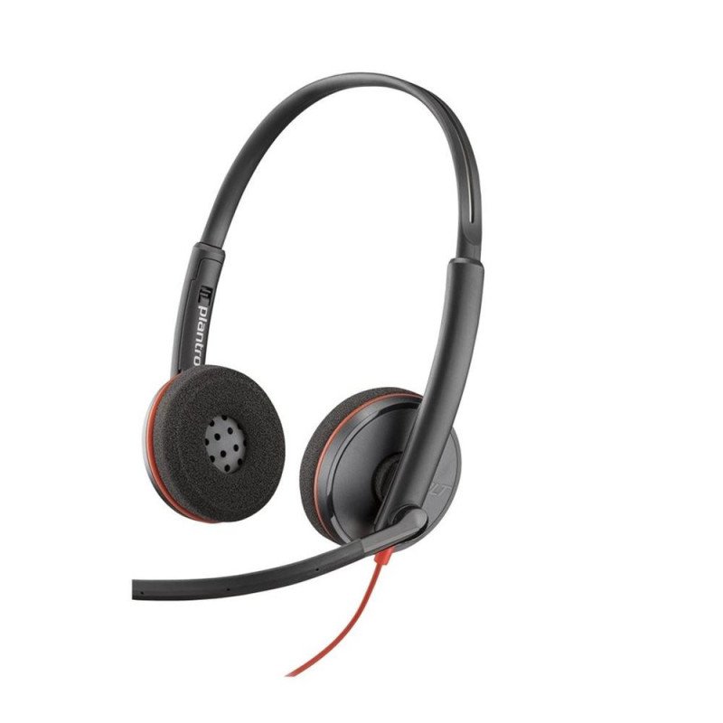 Auriculares poly blackwire 3220 estereo usb - c + adaptador usb - c - a (bulk)