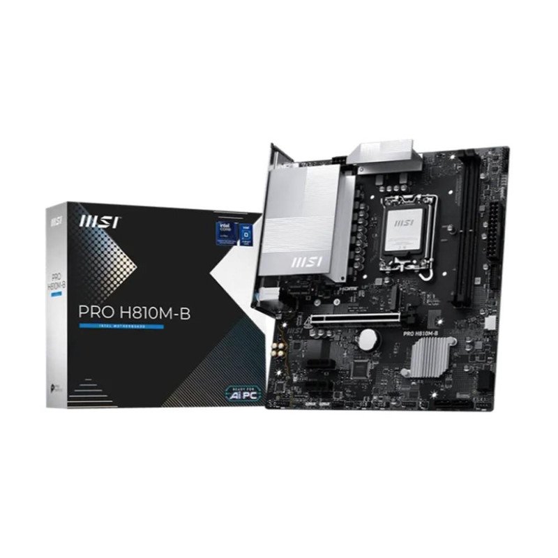 Placa base msi pro pro h810m - b lga 1851 matx - 2x ddr5 - 4x sata3