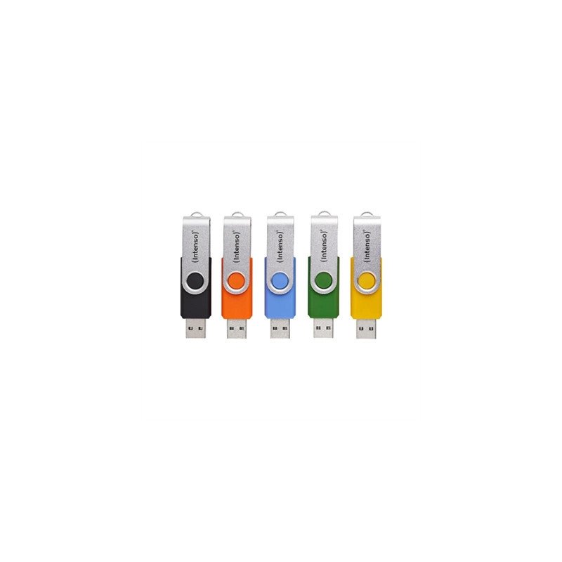 Memoria usb 3.2 intenso office line multipack 64gb 5 unidades
