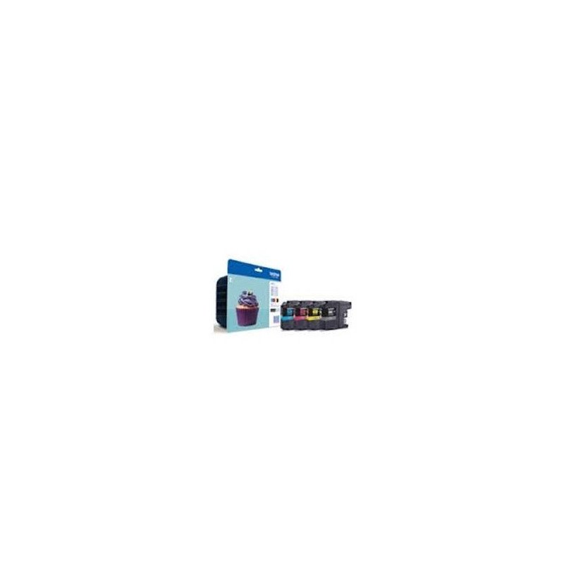 Pack cartuchos tinta brother lc123valbp negro cian magenta amarillo 600 paginas mfc - j870dw - mfcj470dw - dcpj152w - dcpj132w -
