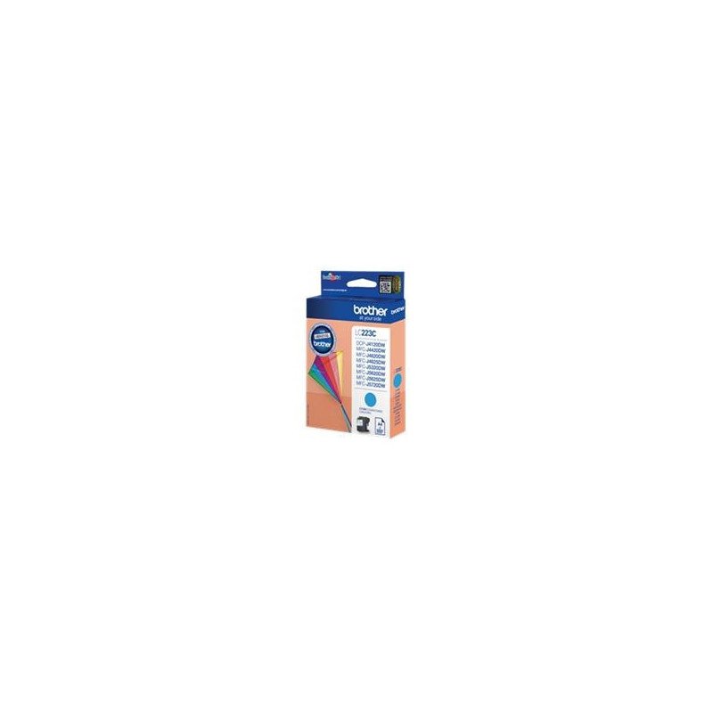 Cartucho tinta brother lc223cbp cian 550 paginas dcp4120dw - mfcj4420dw - mfcj4620dw - mfcj5320dw -