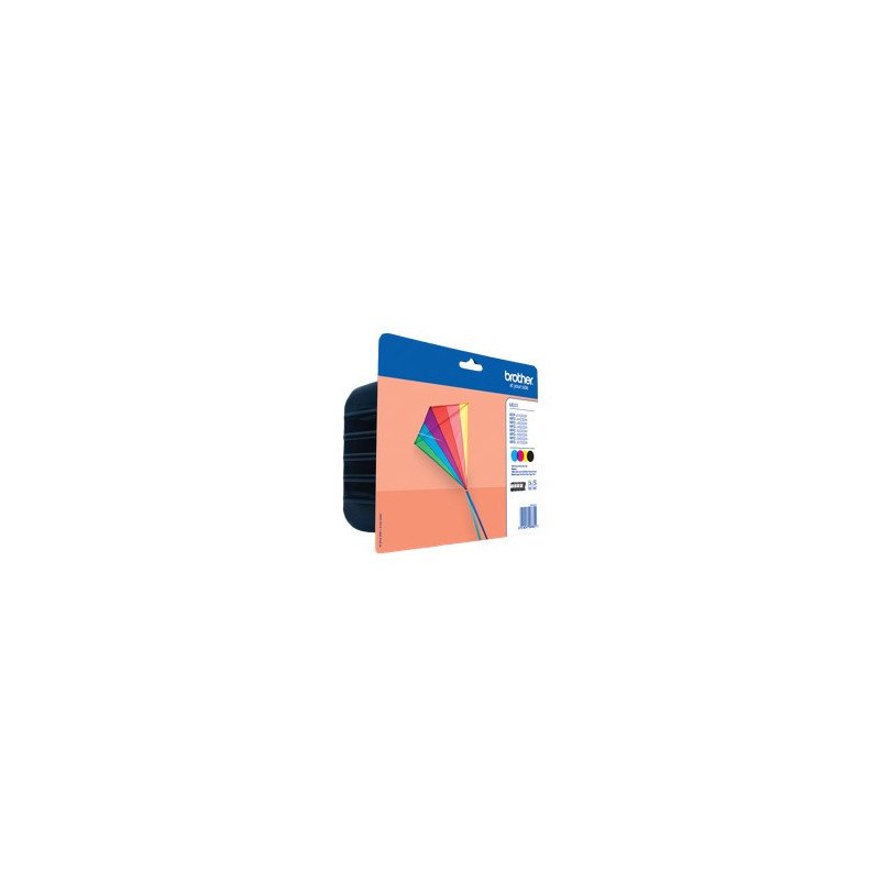 Pack cartuchos tinta brother lc223valbp negro cian magenta amarillo 550 paginas