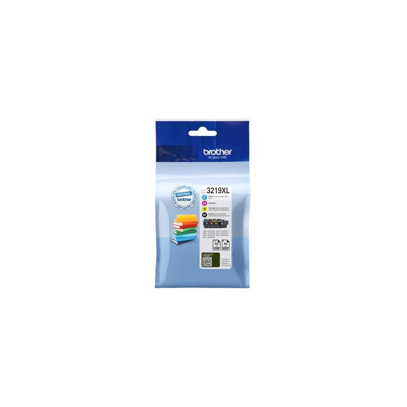 Pack cartuchos tinta brother lc3219xlval negro cian magenta amarillo 3000 paginas negro - 1500 paginas color