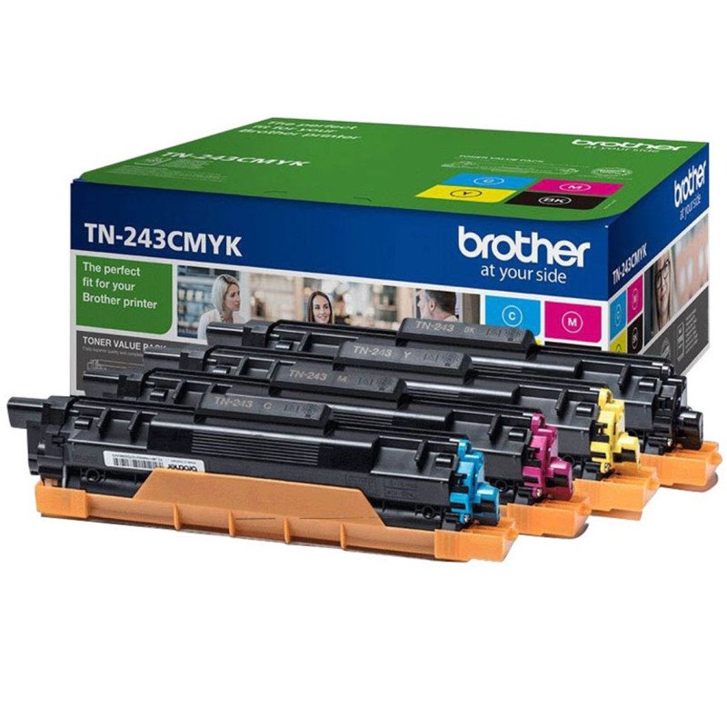 Toner brother tn243cmyk negro - cian - magenta - amarillo 1000 paginas