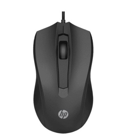 Raton cable hp 100 usb negro