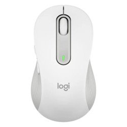 Mouse raton logitech m650 grande optico wireless inalambrico blanco crudo