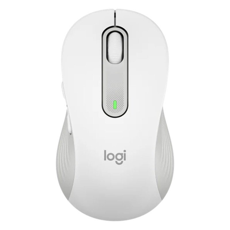 Mouse raton logitech m650 grande optico wireless inalambrico blanco crudo
