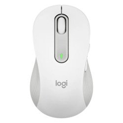Mouse raton logitech m650 para zurdos optico wireless inalambrico blanco crudo
